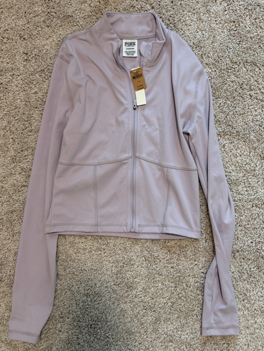 PINK Victoria's Secret Light Lavender Full-Zip Jacket